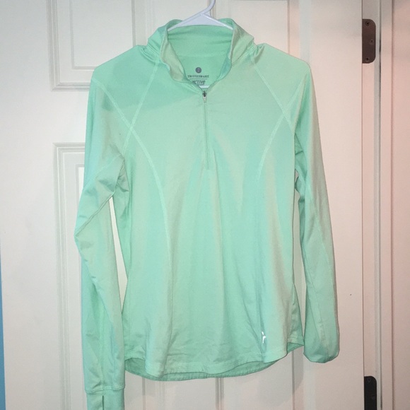 light green 1/4 zip pullover - Picture 1 of 1